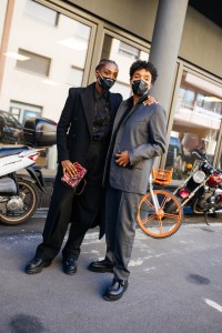 Street style at Milan Fashion Week Spring 2021