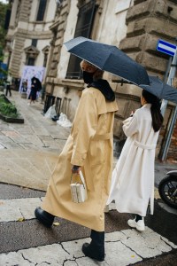 Street style at Milan Fashion Week Spring 2021