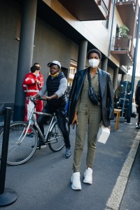 Street style at Milan Fashion Week Spring 2021