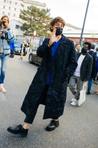 Street style at Milan Fashion Week Spring 2021