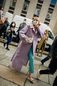 Street style at Milan Fashion Week Spring 2021
