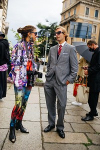Street style at Milan Fashion Week Spring 2021