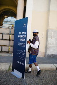 Street style at Milan Fashion Week Spring 2021