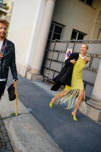 Street style at Milan Fashion Week Spring 2021