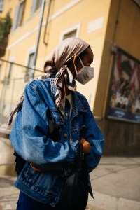 Street style at Milan Fashion Week Spring 2021