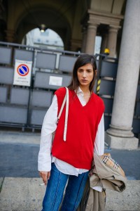 Street style at Milan Fashion Week Spring 2021