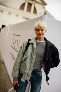 Street style at Milan Fashion Week Spring 2021