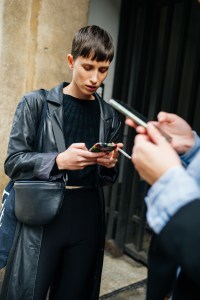 Street style at Milan Fashion Week Spring 2021