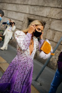 Street style at Milan Fashion Week Spring 2021
