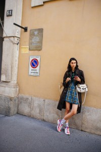 Street style at Milan Fashion Week Spring 2021