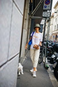 Street style at Milan Fashion Week Spring 2021
