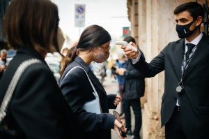Street style at Milan Fashion Week Spring 2021