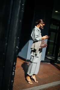 Street style at Milan Fashion Week Spring 2021