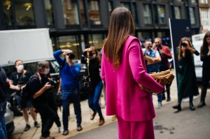 Street style at Milan Fashion Week Spring 2021