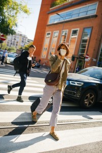 Street style at Milan Fashion Week Spring 2021