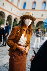 Street style at Milan Fashion Week Spring 2021