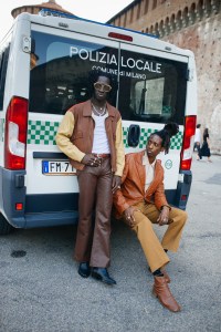 Street style at Milan Fashion Week Spring 2021