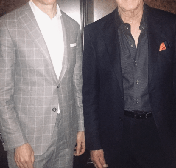 Arnold Brant Silverstone with his late father Peter Silverstone.