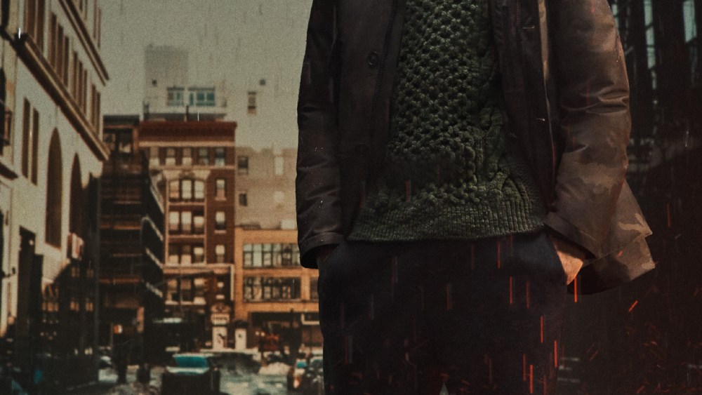 Lucien Smith in the new Woolrich fall 2020 advertising campaign