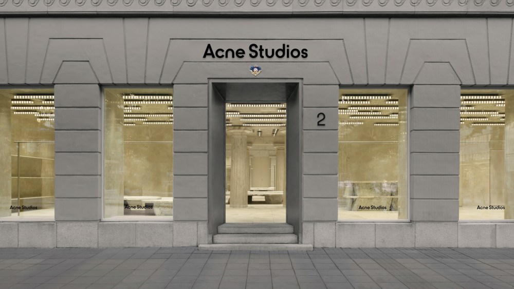 The renovated Acne Studios store on Norrmalmstorg in Stockholm.