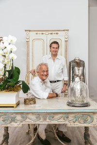 Mark Badgley and James Mischka in their Palm Beach store at the Royal Poinciania Plaza