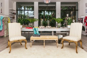 The store looks out upon a lush courtyard at the Royal  Poinciana Plaza.