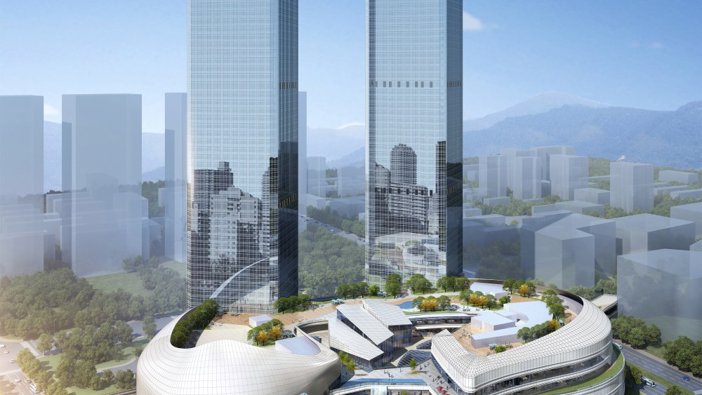 Rendering of the D. Place mall in Guiyang