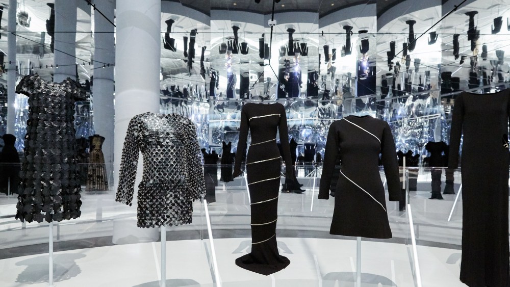 A panoramic view of “About Time: Fashion and Duration" at The Met.