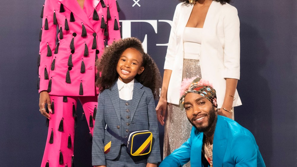 Zhuri James with designers Richfresh, Kristian Loren and Kimberly Goodson.