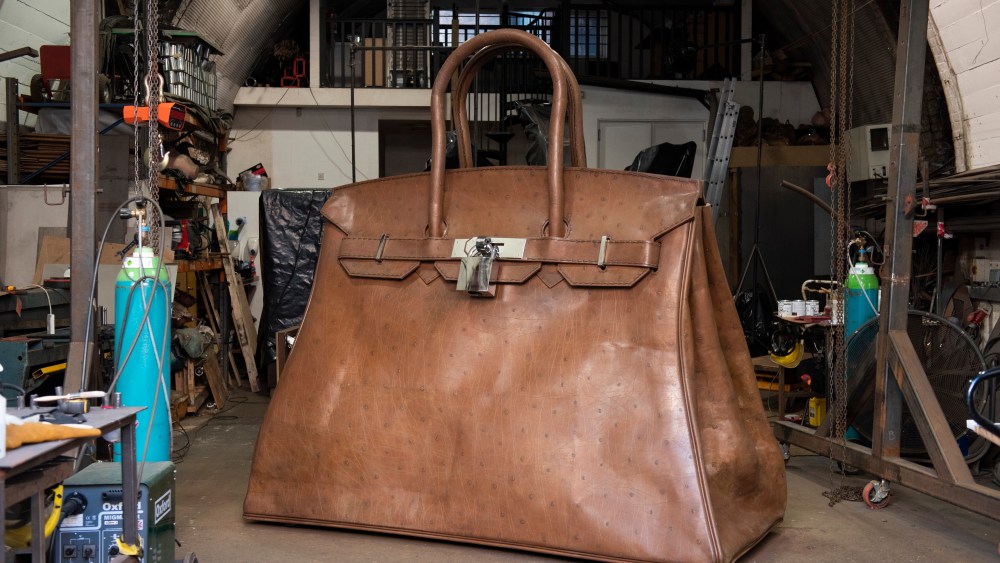 Bag of Aspirations sculpture by Kalliopi Lemos