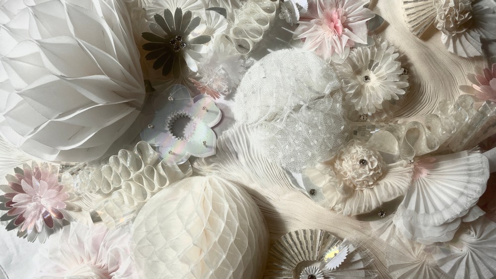 Maison Lemarié specializes in feathers, flowers, pleating and ruffles.