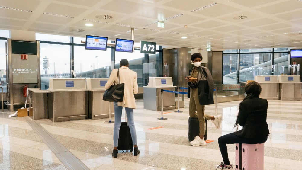 A Milan's airport in February 2020