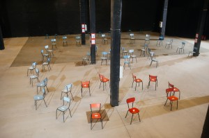 Sitting arrangment at Xuly Bet in Paris.