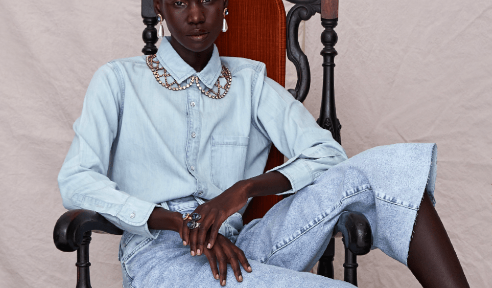 "The Shirt" is one of nine denim styles curated by Alex Badia, style director of Fairchild Media, for the Blue Blood lookbook.