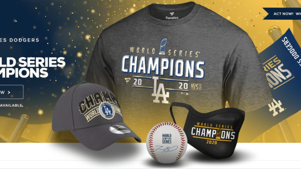 A selection of World Series items available on Fanatics.