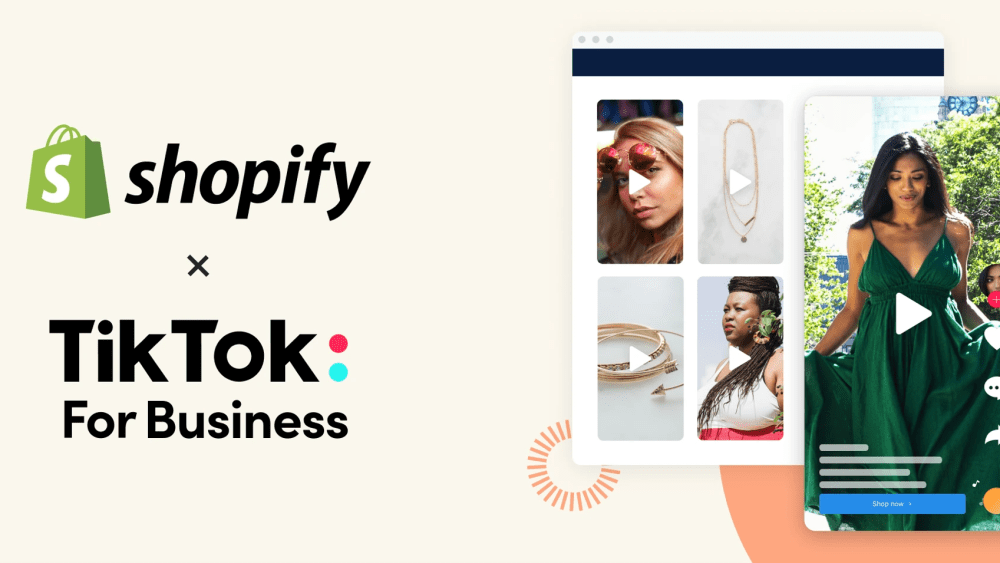 Shopify and TikTok will make it easier for merchants to lean on the short video platform.
