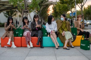 The scene at Shanghai Fashion Week Spring 2021.