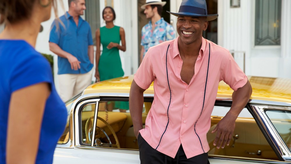 A look from the Cubavera holiday collection.