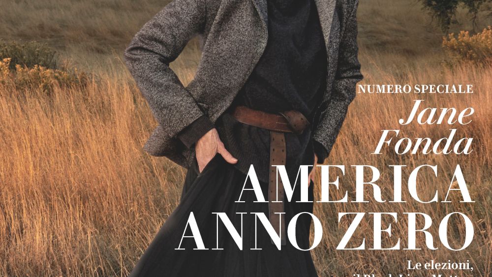 Jane Fonda on the cover of Vanity Fair Italia.
