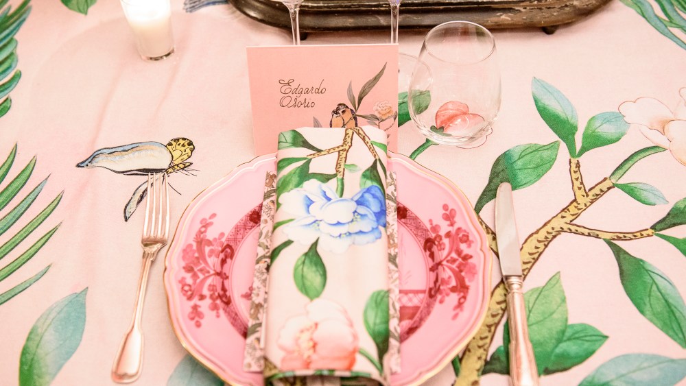 Aquazzura x de Gournay dinner in Paris