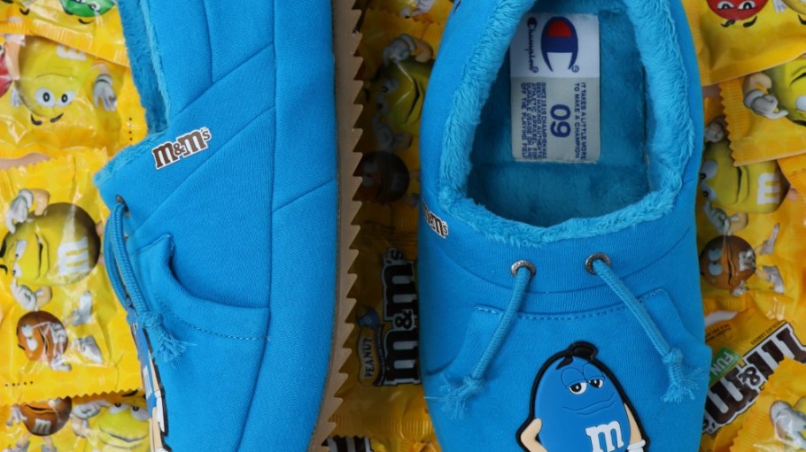 Champion collaborated with M&M for fun, nostalgic quarantine footwear.