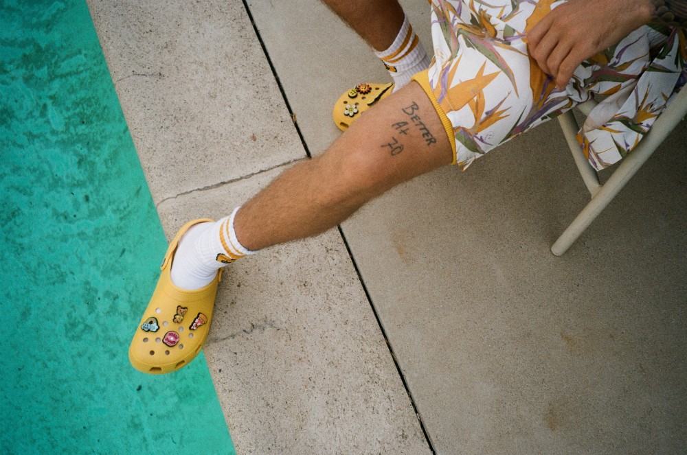 Foam footwear maker Crocs marks "Croctober" by collaborating with musical sensation Justin Bieber on a new yellow clog dropping on Oct. 13.