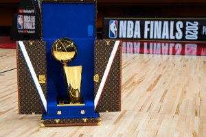 The Larry OÕBrien Trophy travel case by Louis Vuitton