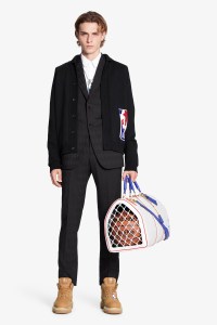 A look from the Louis Vuitton x NBA capsule collection