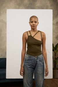 A look from K.NGSLEY's debut collection.