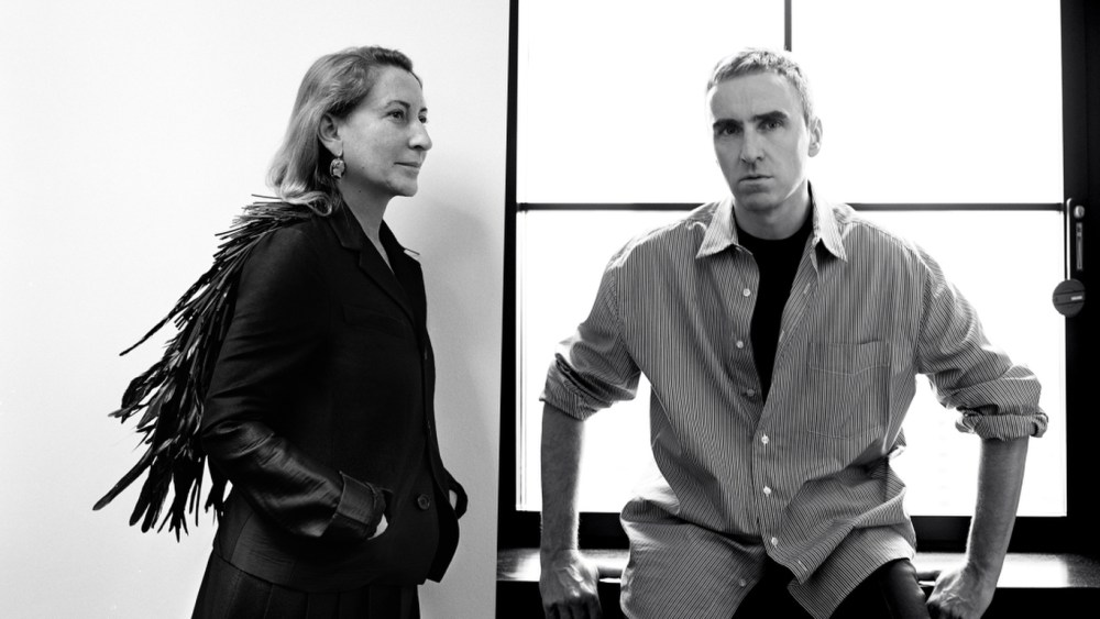 Miuccia Prada and Raf Simons