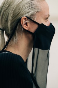 Backstage at Rick Owens' RTW Spring 2021 show.