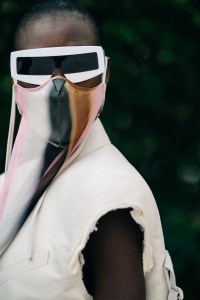 Backstage at Rick Owens' RTW Spring 2021 show.