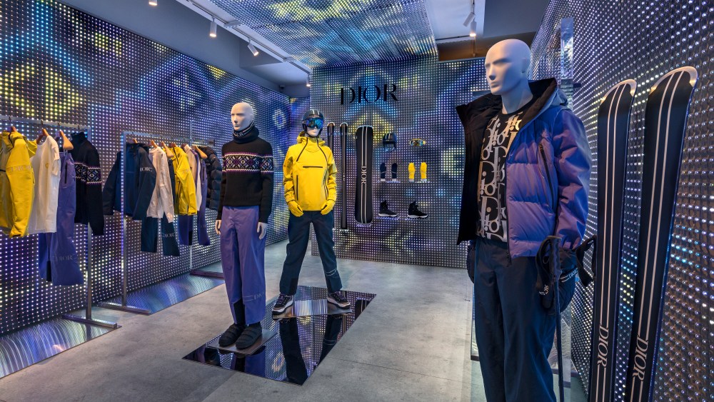 Dior's ski capsule pop-up.