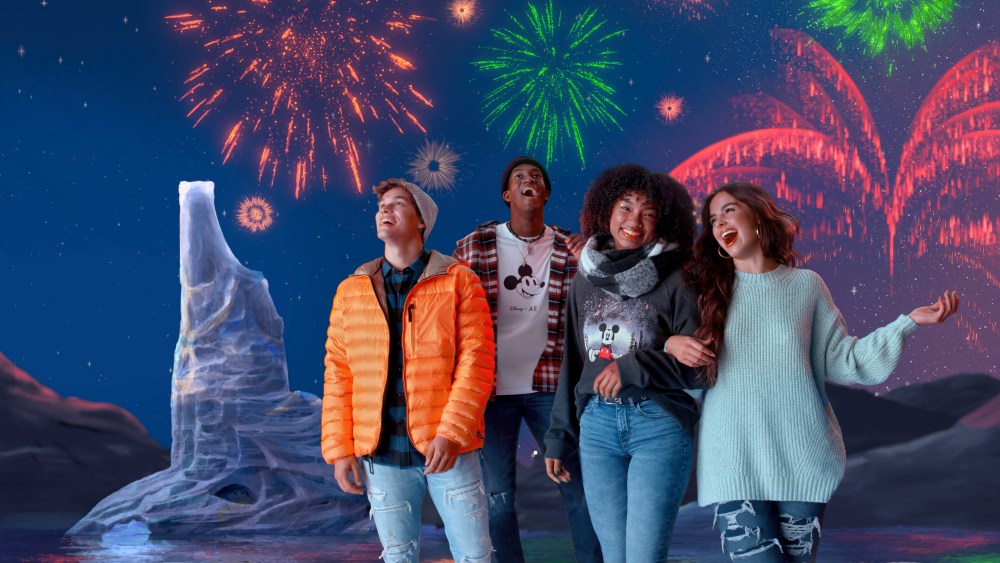 AE x Disney holiday campaign